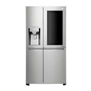 Refrigerador Side By Side New Lancaster Instaview 601 litros Inox GC-X247CSAV LG 220V